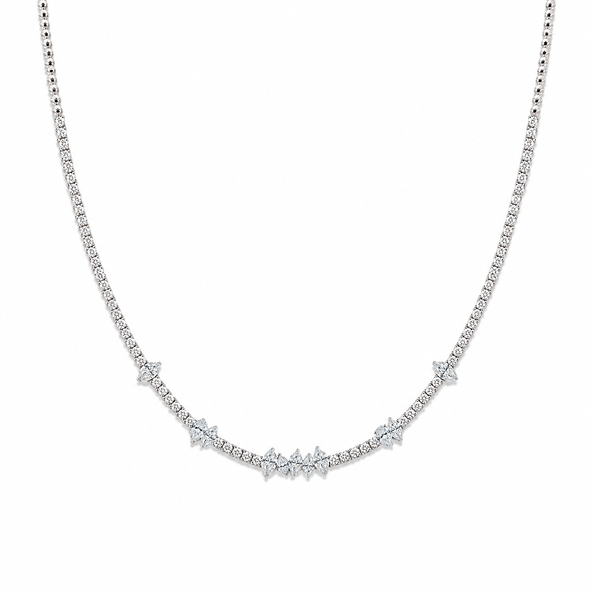 3.30ct Markiz Damla Pırlantalı Kolye